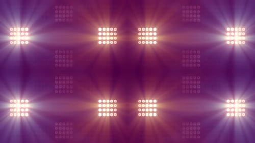 Dynamic Flashing Stage Lights Grid Loop Background