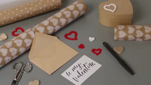 Valentine's Day Themed Card and Gift Making Top Shot