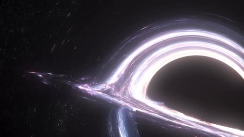 Black Hole Accretion Disk Close Up Seamless Loop