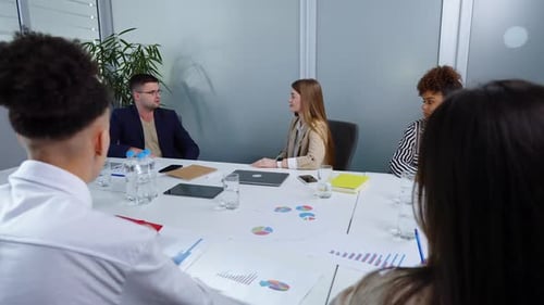 Business People Having Meeting in Office