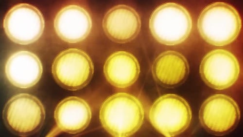 15 große Lichter blinkende Wand