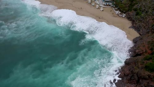 Storm Texture Filmed on a Drone Alanya Turkey 4 K