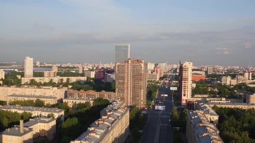Saint Petersburg Russia Morning City Aerial 118