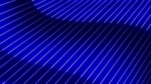 Abstract Blue Neon Glowing Lines Background Loop
