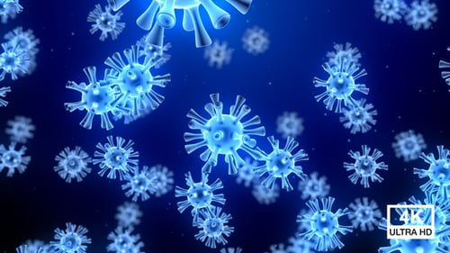 Coronavirus Falling Down 4K