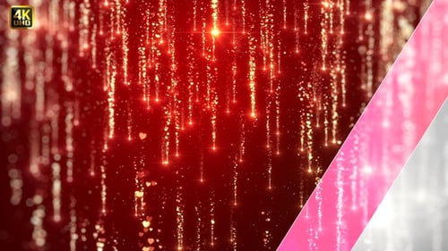Falling Hearts Particles Background for Love and Celebration Events