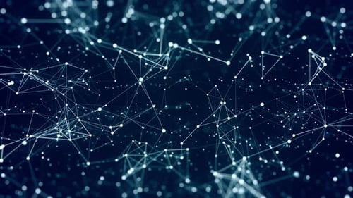 Abstract Digital Connection Network Loop Background