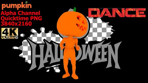 3d bailarina calabaza