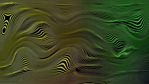 Abstract Dynamic Wavy Lines Loop Background
