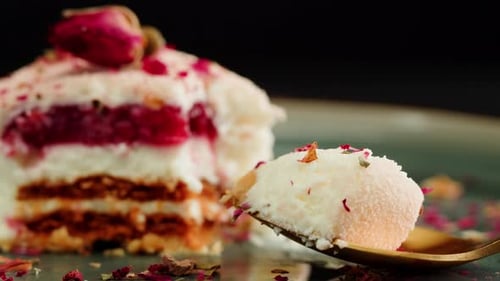 Mousse Pink Cake Cremoso Postre Primer