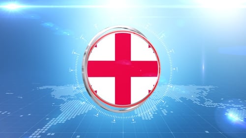 Metallic Circle Frame Reveal Broadcast Intro