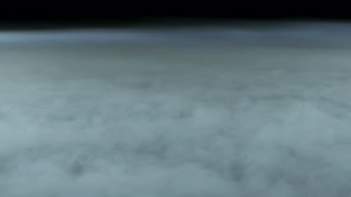 Layer of Moving White Fog