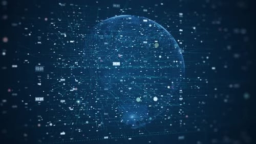 Concept de réseau technologique.