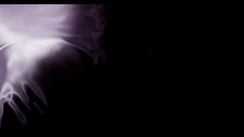 Flowing Silk Abstract on Black Background