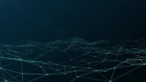 Abstract Digital Network Connecting Points Futuristic Technology Background