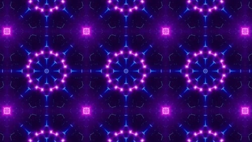 Fractal Neon Laser Beam Vj Light Kaleidoscope Loop 4K 08