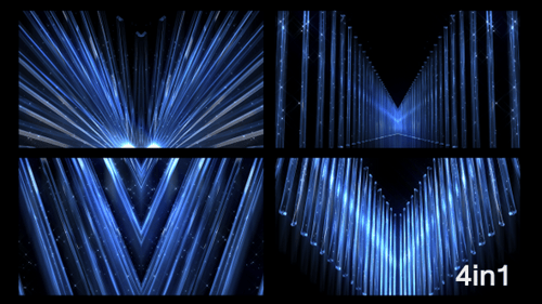 4 Pack Abstract Glass Stripe line Reflection Background