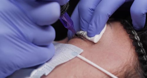 Permanent Eyelid Tattoo Beauty Salon
