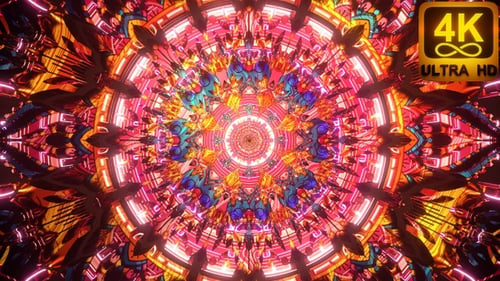 Waves Of Love Colorful 3d Seamless Psychedelic Loop 4k Art With Abstract Mandala Pattern New Age Dmt