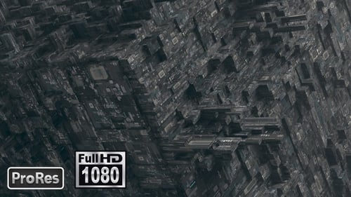 Futuristic Circuit Board Technology Abstract Background Loop