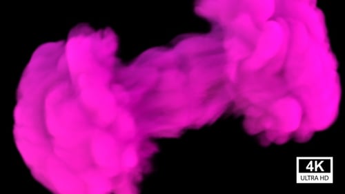 Abstract Pink Smoke Burst Reveal Transition