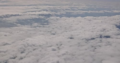 Beautiful Sunset Sky Above Clouds with Dramatic Light