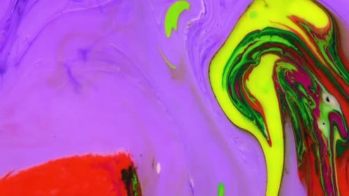 Color Explosion Abstract Vivid Art Painting Texture