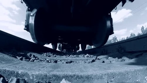Railroad Tracks Railways Train Transport System Fast Speed