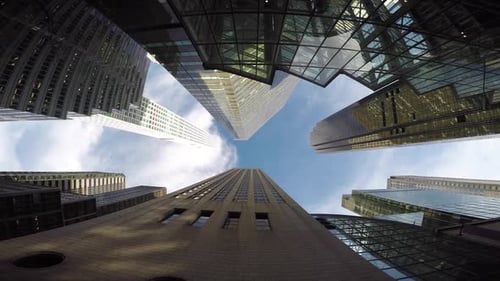 Financial City Business District in New York City