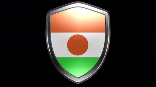 Niger Emblem Transition with Alpha Channel - 4K Resolution