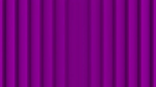 Smooth Purple Stage Curtain Reveal Opening and Closing Transition