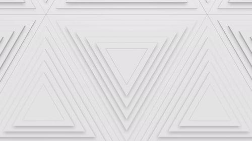 White Abstract Geometric Triangle Pattern Loop Background