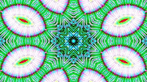 Abstrakter bewegter grafischer Hintergrund. Schöne, leuchtende Ornamentanimationen für
Aufsehen. Grüne Farbe