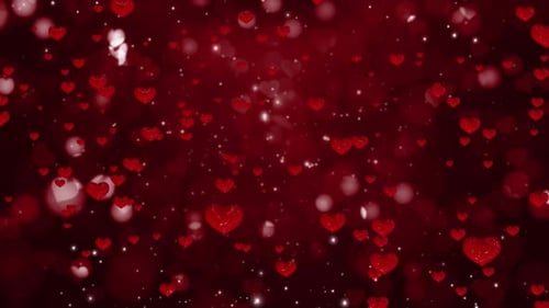 Heart Background 4k Right To Left Loop