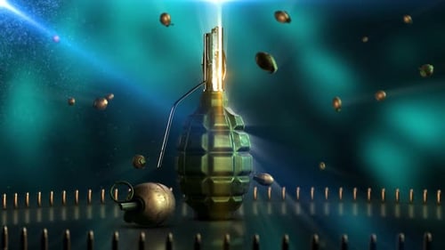 3D Grenade Reveal Logo Opener