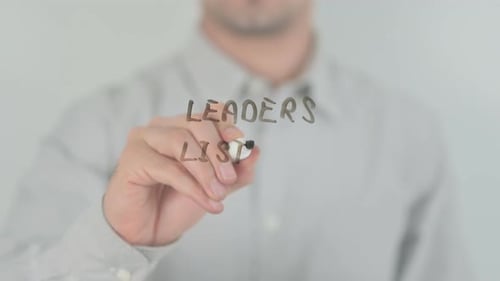 Writing Leaders Listen on Clear Surface