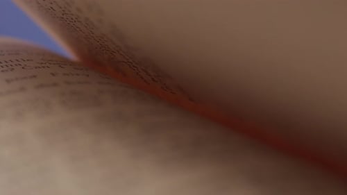 Open Book for Reading Close Up