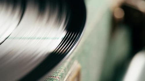 Vinyl Record Closeup