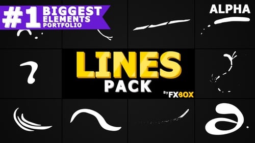 Hand-Drawn Sketchy Shape Elements for Logo Reveals