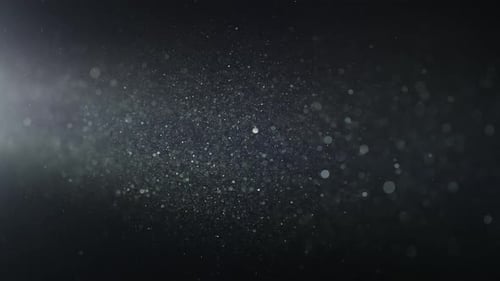 Abstract Light and Dust Particles on Black