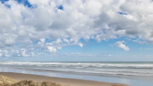 Panoramic View of Ocean Beach Coast