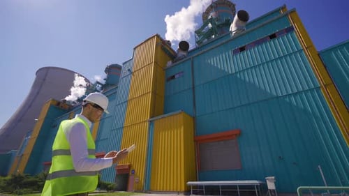 Anlage zur Erzeugung nuklearer Energie.