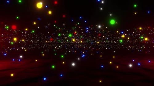 Christmas Light Land Scape 4k