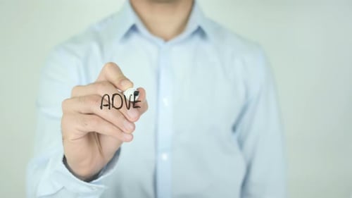 Advertise With Us, Writing On Transparent Screen