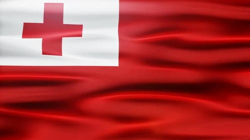 Wehende Flagge von Tonga