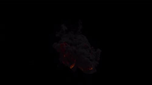 Realistic Dynamic Fire and Smoke Explosion Overlay