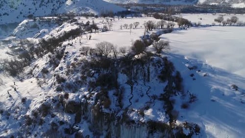 Wasserfall im Winter