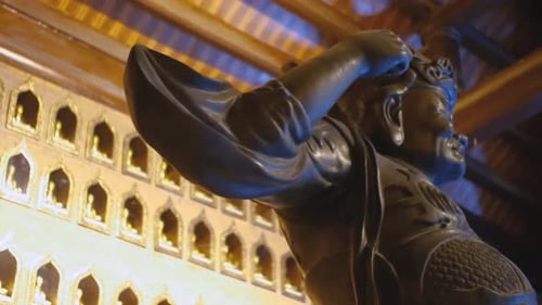 Statues Inside Phap Chu Hall In Bai Dinh Temple (Chua Bai Dinh) At Ninh Binh Province, Tam Coc, Viet