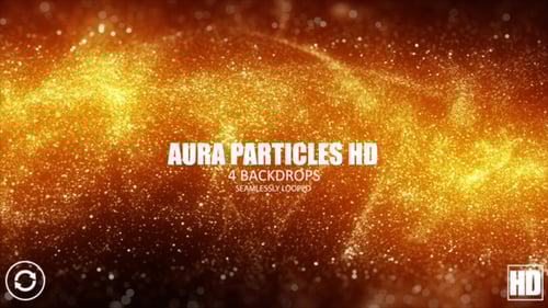 Golden Shimmering Particle Stream Abstract Background