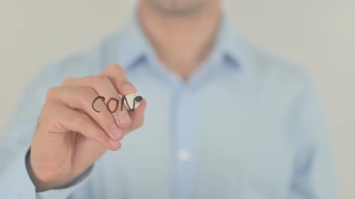 Verbinde die Welt und schreibe auf transparentem Bildschirm